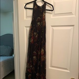 Long, flowing Free People sheer Maxi dress